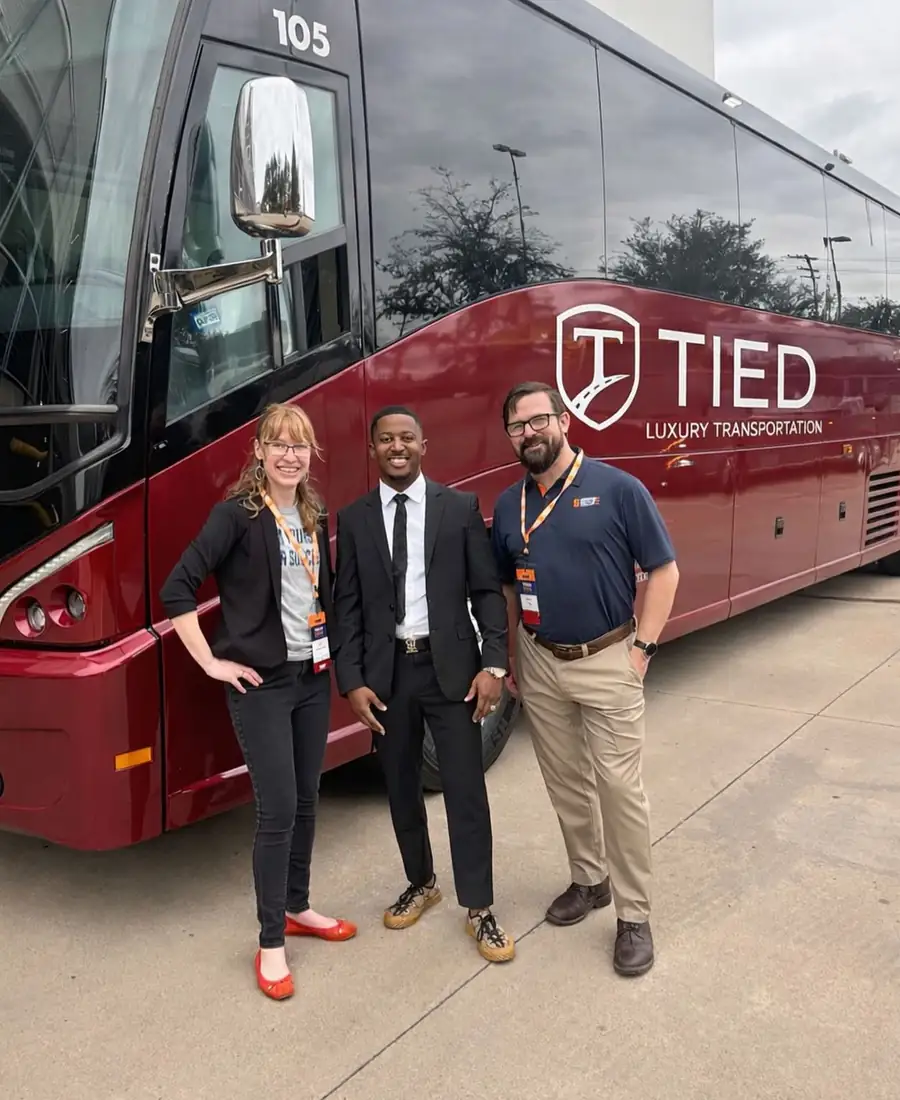 Corporate clients with the TIED LIMO motorcoach